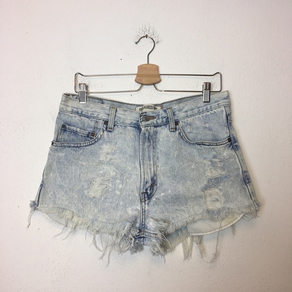 Levi's Pants - Levi’s Distressed Bleached High Rise Jean Shorts